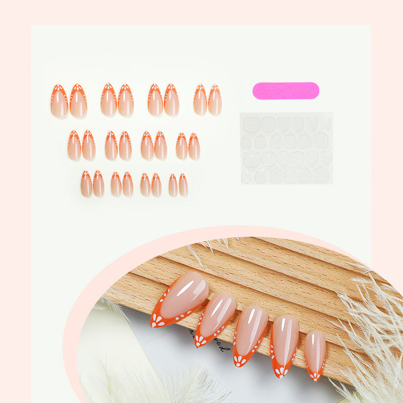 Dekoratives Stiletto Press-On Nagelset Brehn