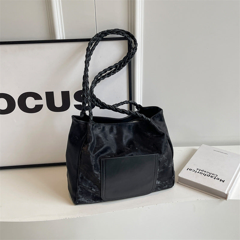 Modische geflochtene Griff Tote Bag Brehn