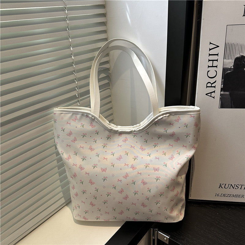 Blumenmuster Einkaufs-Totetasche Brehn