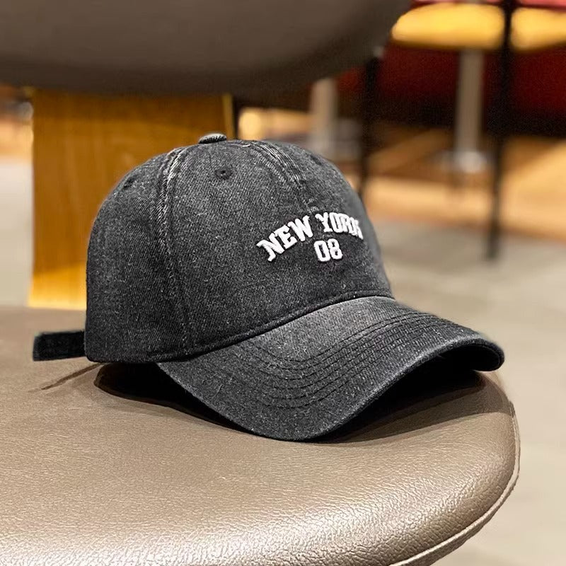 Damen Vintage Denim Baseball Cap Brehn
