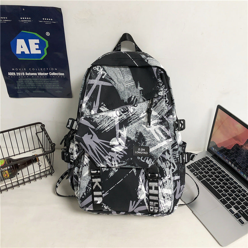 Stylischer Grafikdruck-Rucksack Brehn
