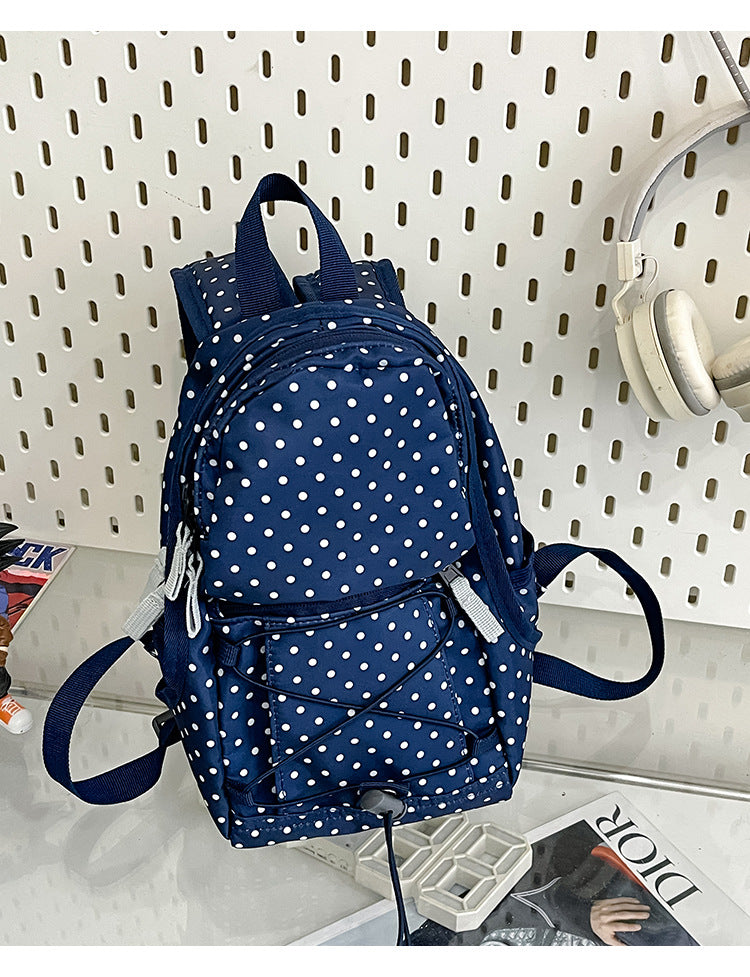 Leichter Mini-Schulrucksack mit Punkten