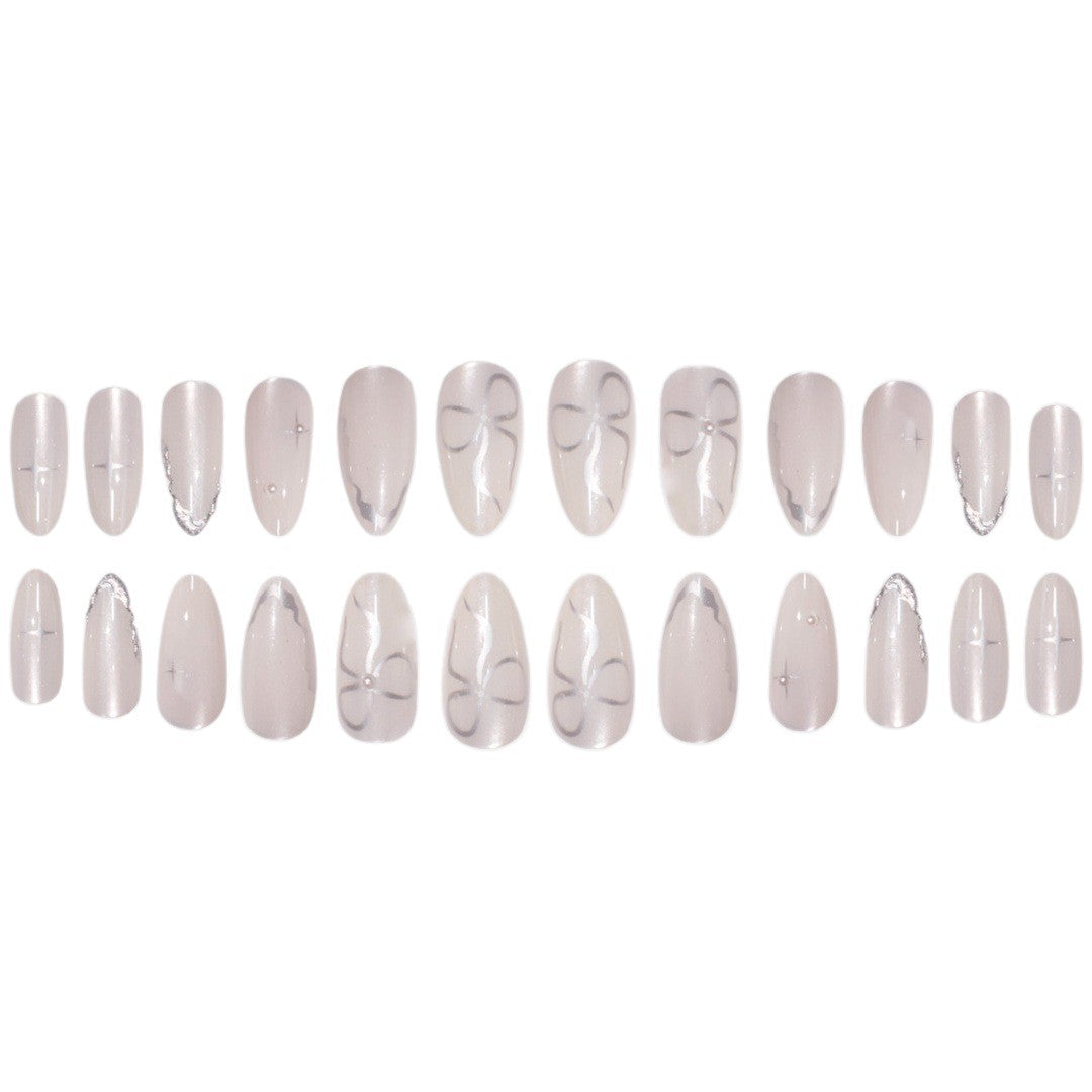 Elegante Stiletto Press-On Nagelkunst mit glänzendem Finish Brehn