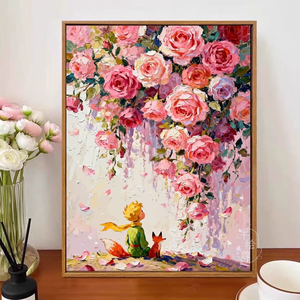 Verspielt Blumen Wandkunst Brehn