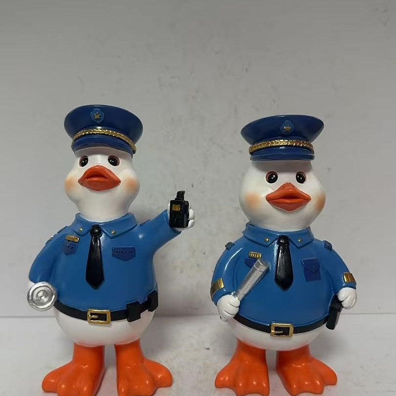 Lustige Polizeientenfigur Brehn