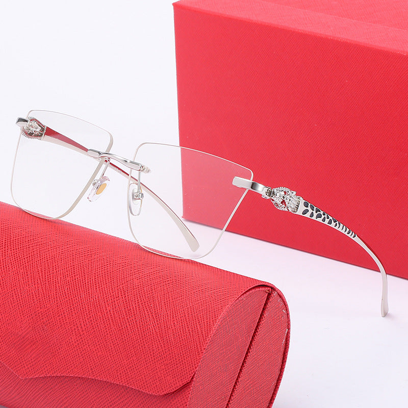 Damen Geometrische Sonnenbrille mit elegantem goldfarbenen Detail Brehn