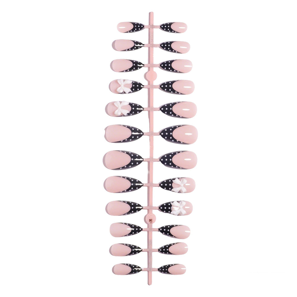 Stylisches Punktmuster Press-On-Nagel-Set Brehn