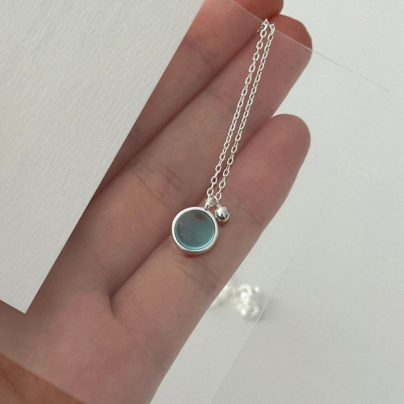 Elegante Silber Anhänger Halskette Brehn