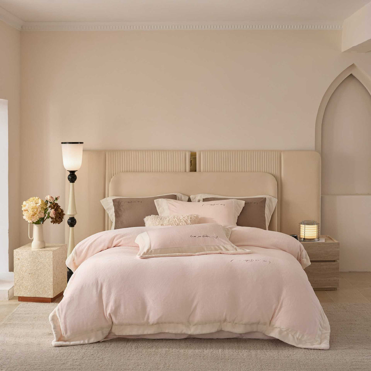 Wendbare Bettbezuggarnitur aus Premium-Baumwollsatin mit Hotel-Finish