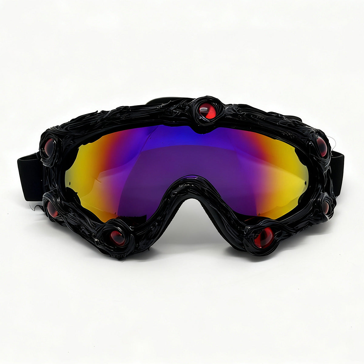 Damen Skibrille im futuristischen Design mit dekorativen Details Brehn