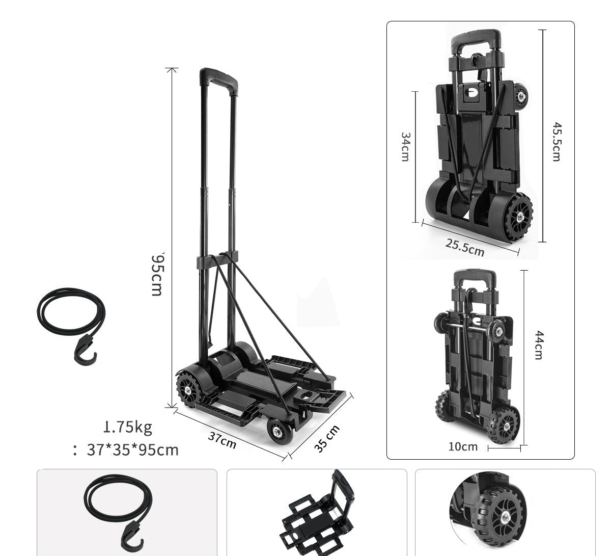 Heavy-Duty Doppelrad Klappwagen Brehn