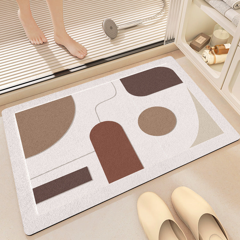 Modern Abstract Badmat Brehn