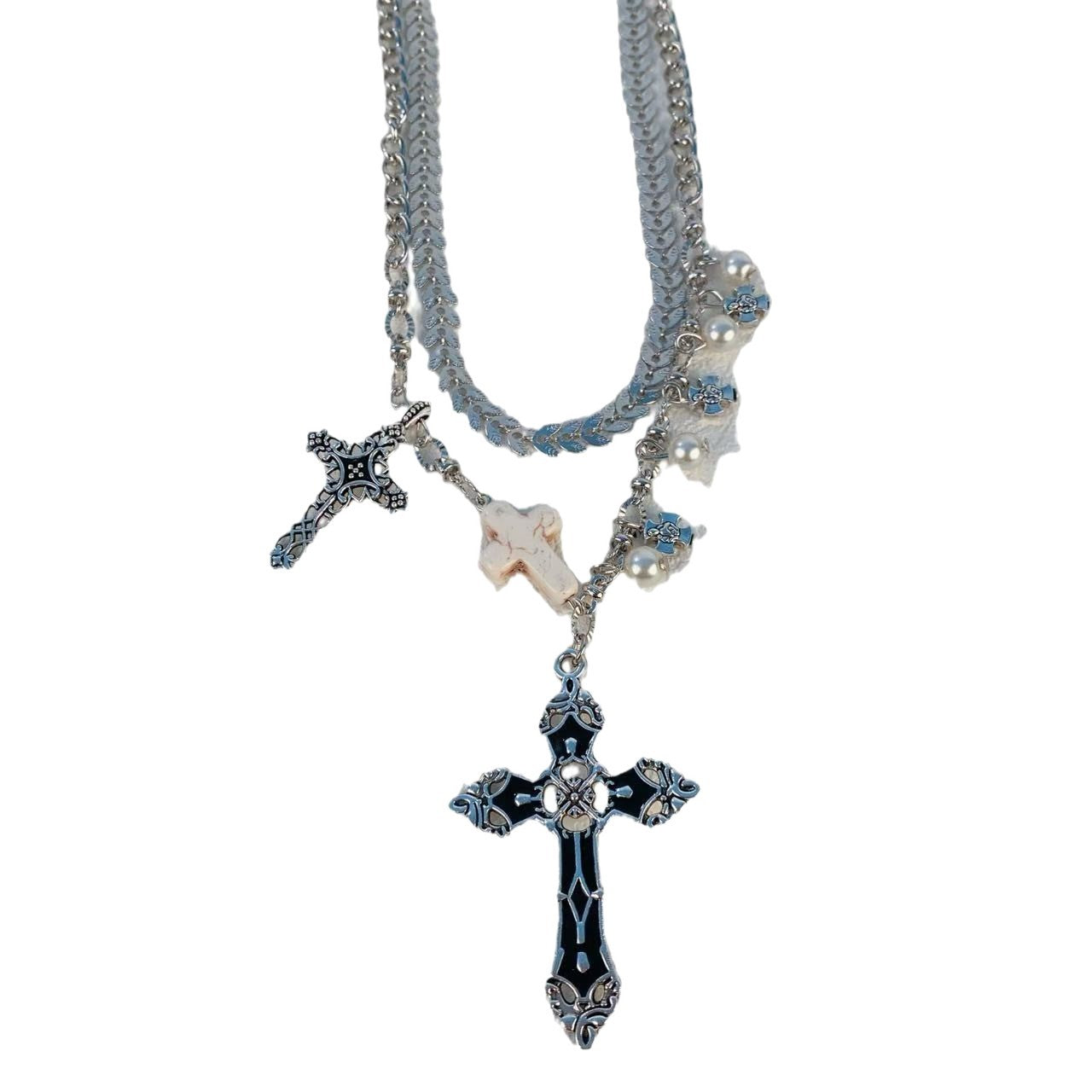 Schicht-Cross-Anhänger-Kette Brehn