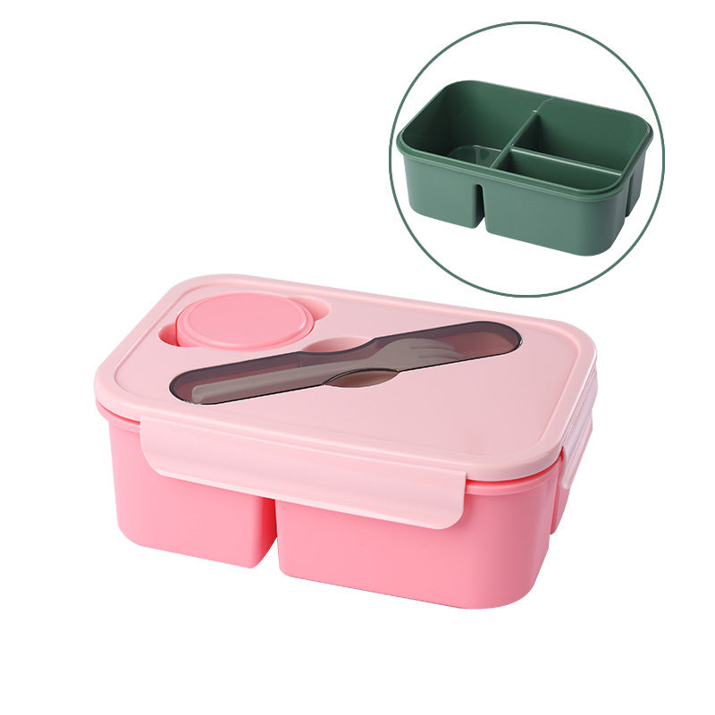 Multifunktionale Bento-Lebensmittelaufbewahrungsbox mit integrierten Utensilien