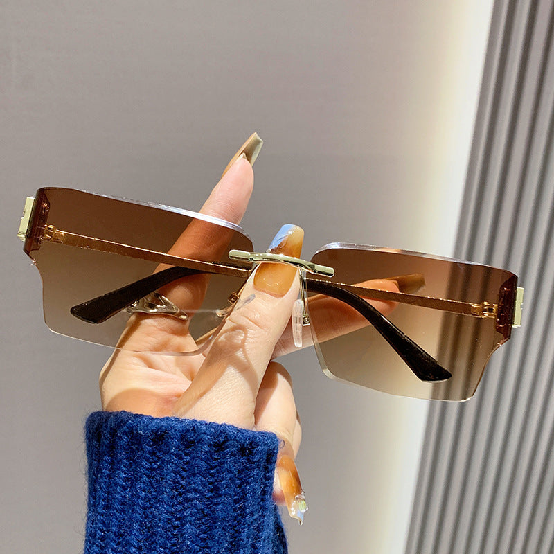 Damen modische quadratische Sonnenbrille mit luxuriösem Rahmen und polarisierten Gläsern Brehn