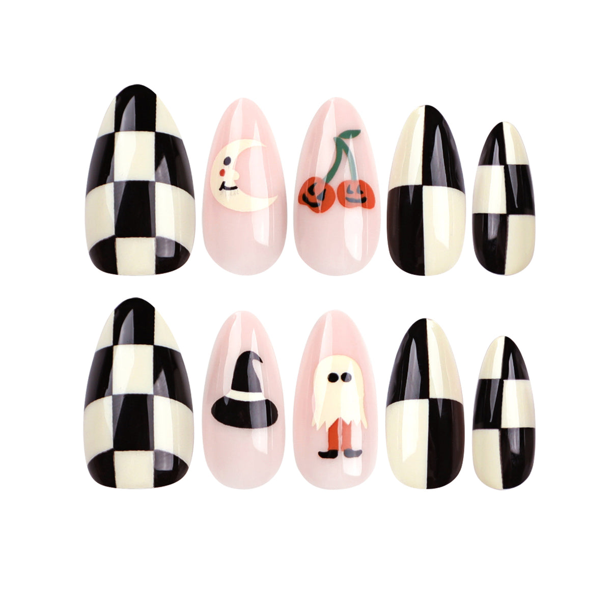 Künstliche Nagelkunst im Halloween-Design Brehn