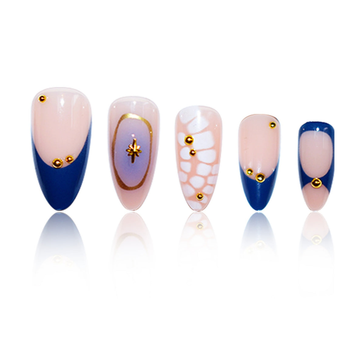Dekorative Stiletto Press-On Nagelkunst Brehn