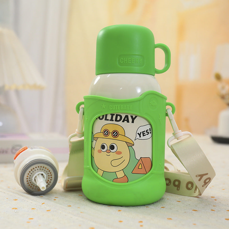 Damen Isoliertrinkflasche mit tragbarem Design und buntem Motiv Brehn