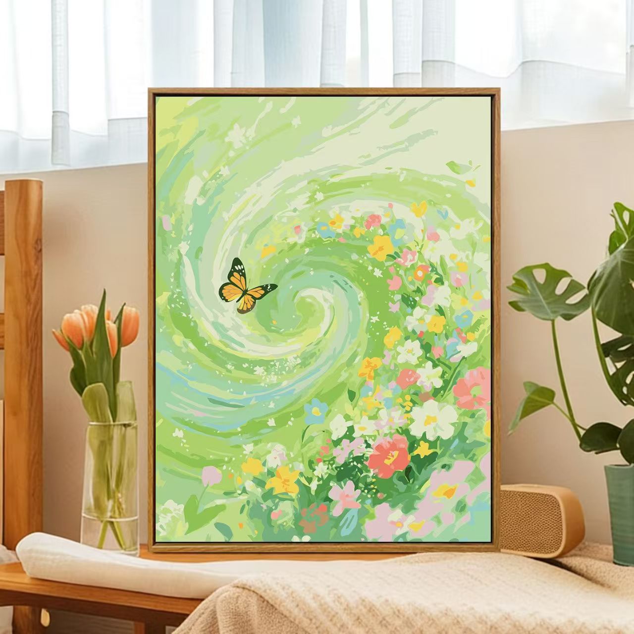 Floral Whirlwind Leinwandkunst Brehn