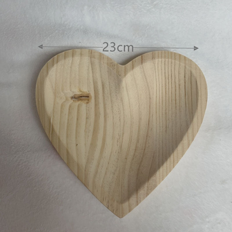 Dekoratives Holzserviertablett