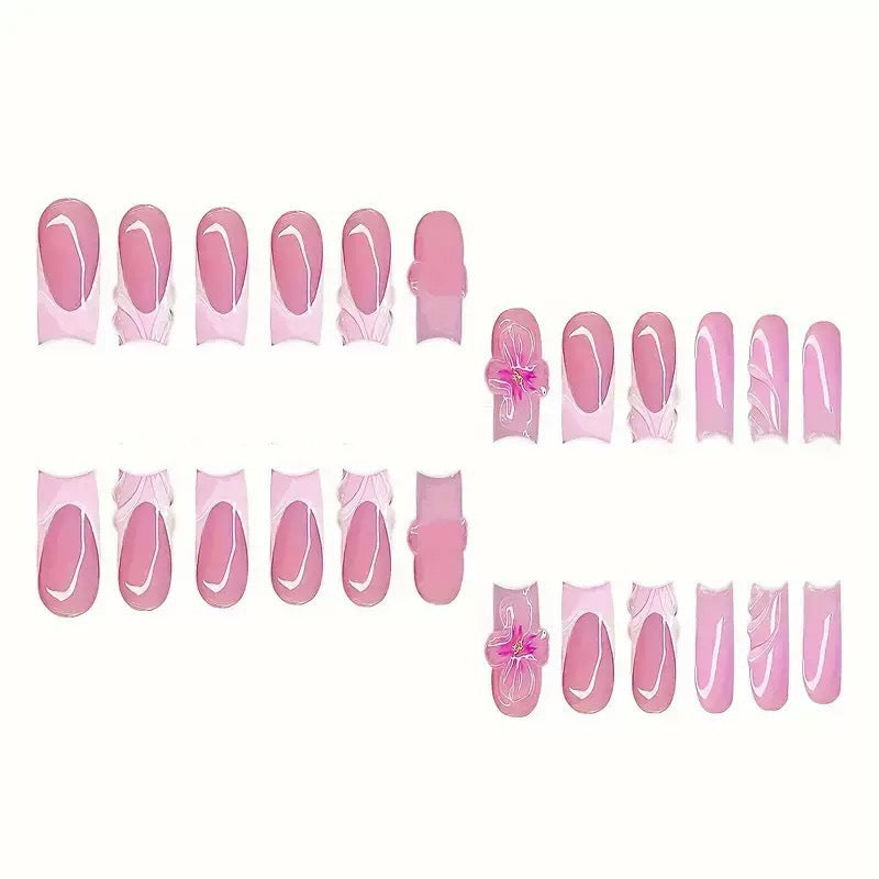 Floral Art Press-On Nail Set Brehn