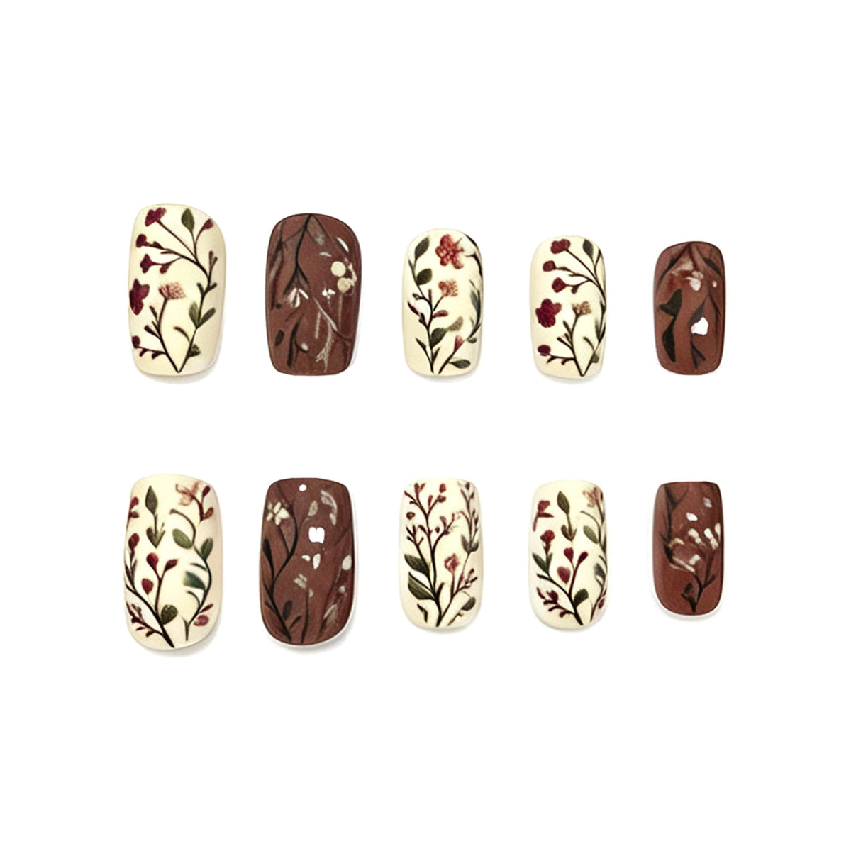 Blumeninspirierte Gel-Nail-Art Brehn