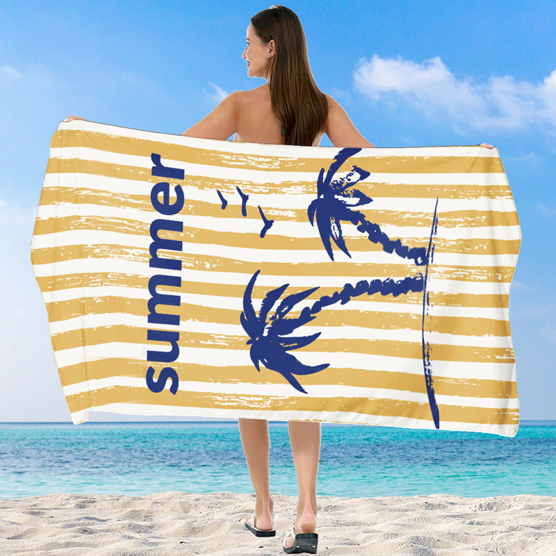 Strandtuch mit lebhaftem Farbverlauf und stylischem Streifendesign Brehn
