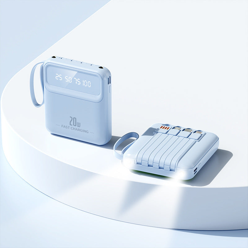 Tragbare Powerbank mit multifunktionaler Schnellladefähigkeit und digitaler Anzeige Brehn