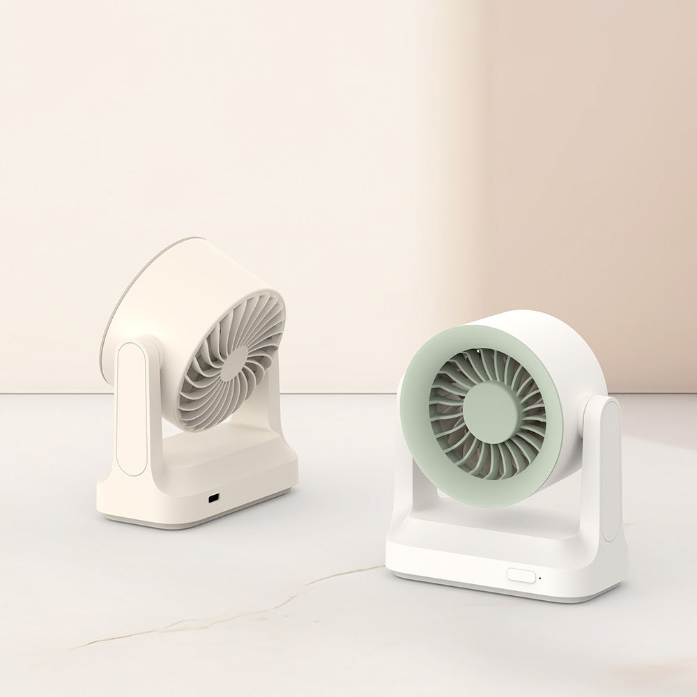 Unisex nan kompakter Tischventilator und Luftzirkulator mit schwenkbarem Kopf und leisem DC-Motor Brehn