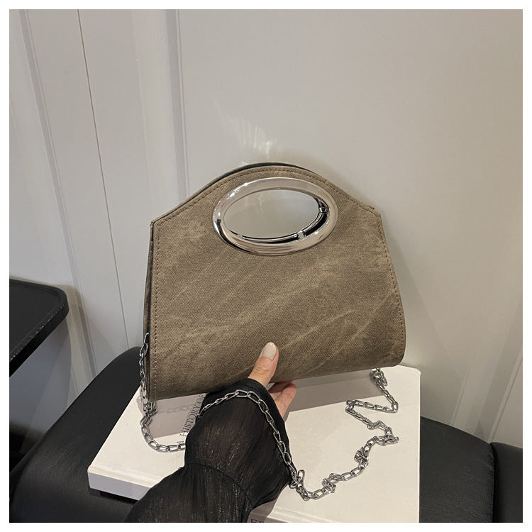 Modische Denim-Clutch