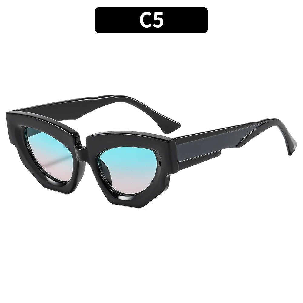 Statement Winkelform Angular Cat-Eye Sonnenbrillen