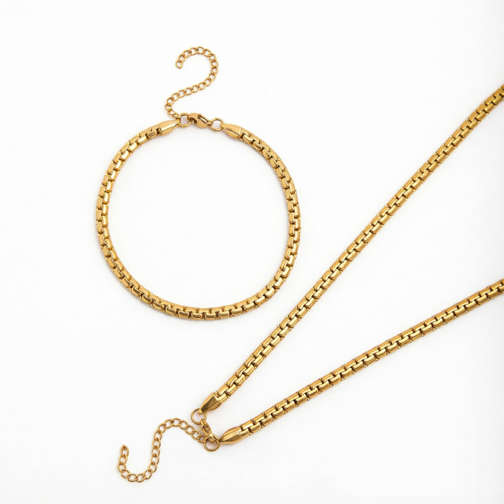 Stylisches Kettenhalsband-Set Brehn