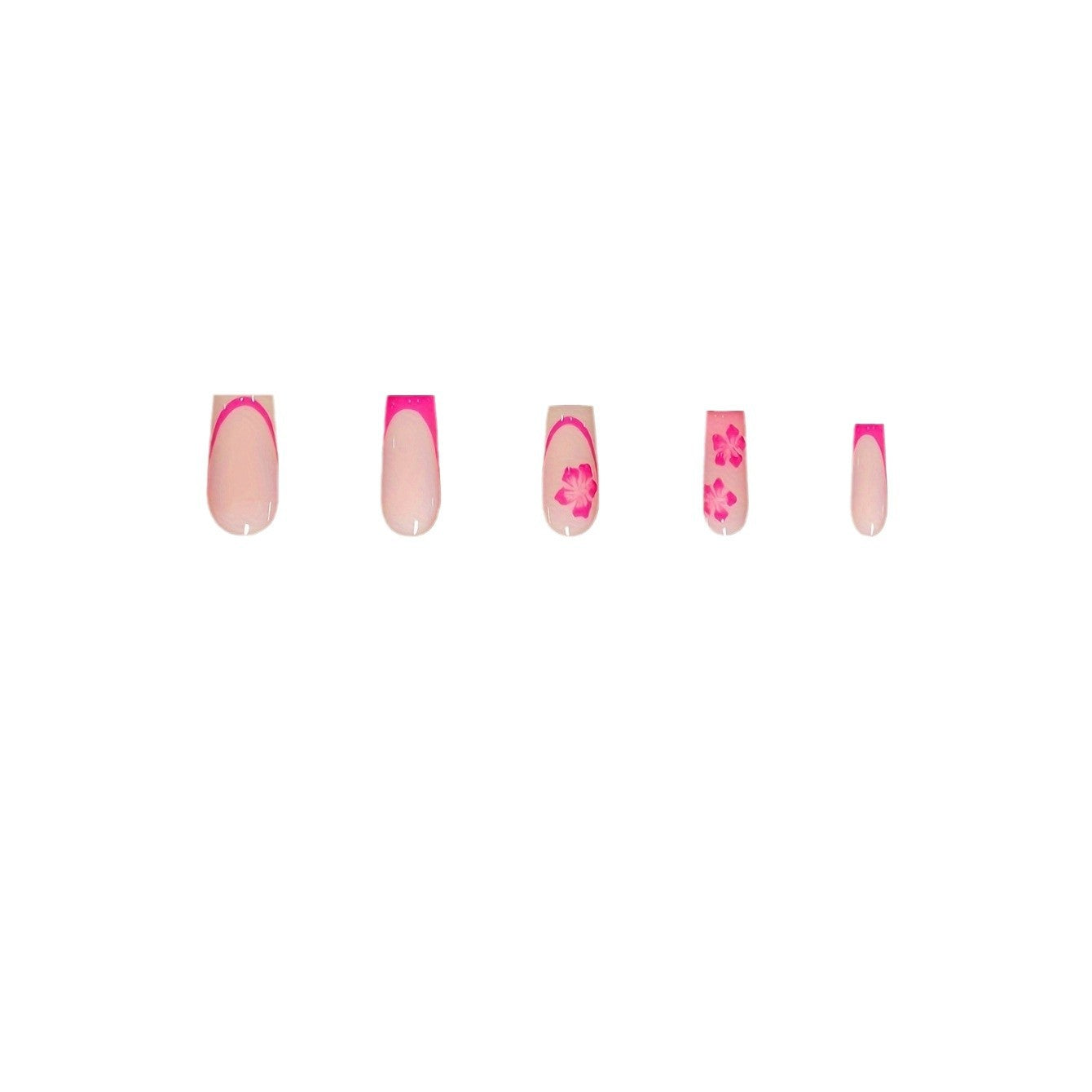 Floral Design Press-On Nail Art Brehn