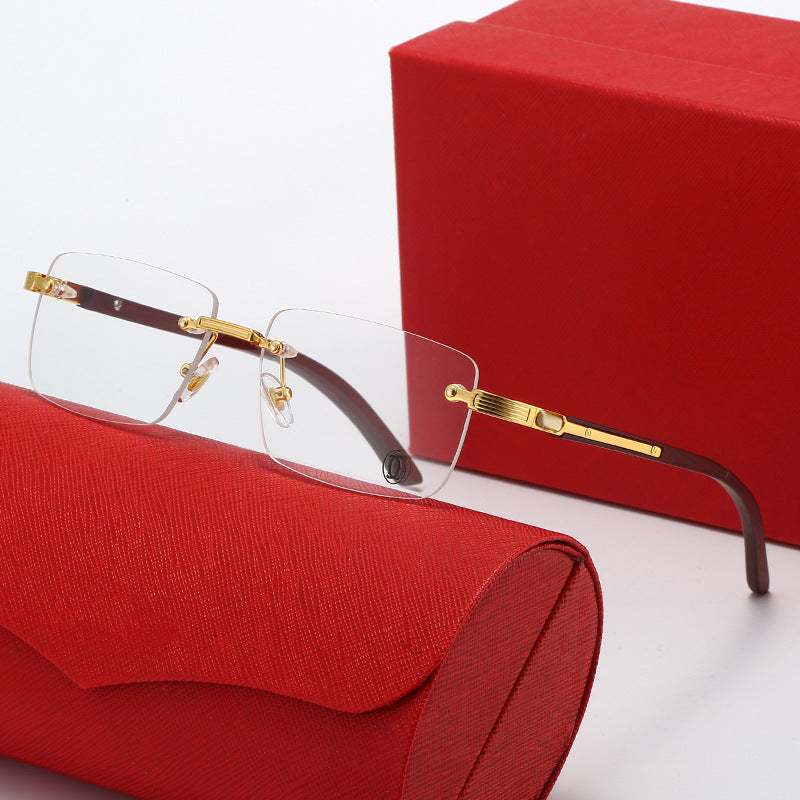 Damen Quadratische Sonnenbrille mit eleganten Metallakzenten Brehn
