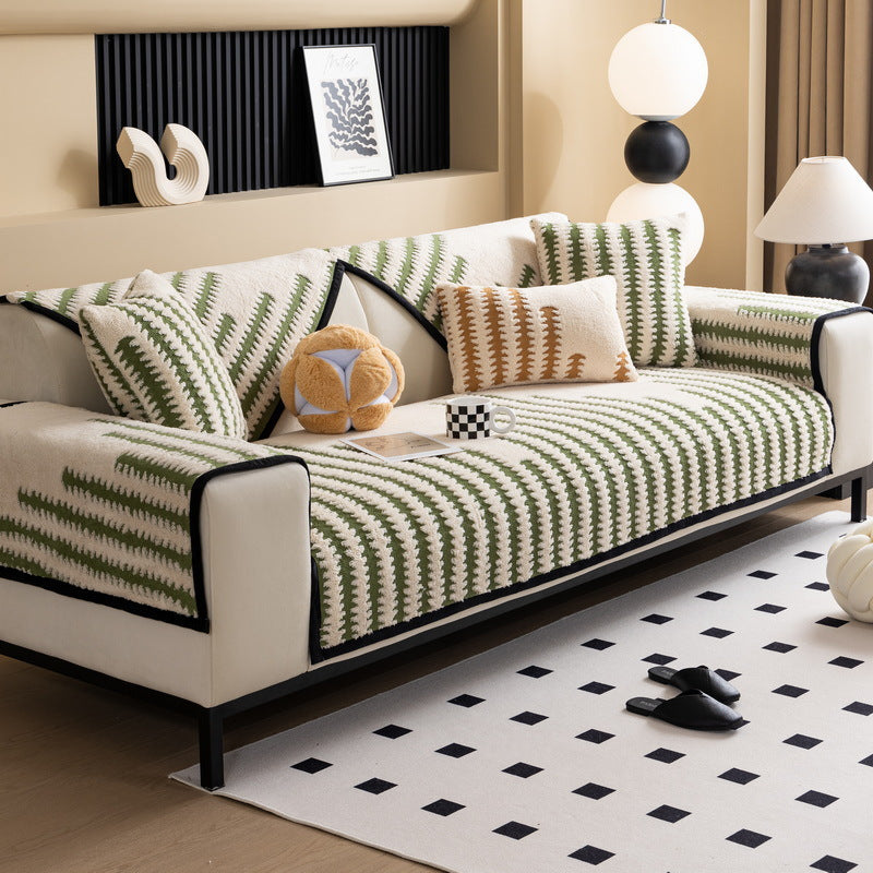 Stylische Strick-Wurfdecke