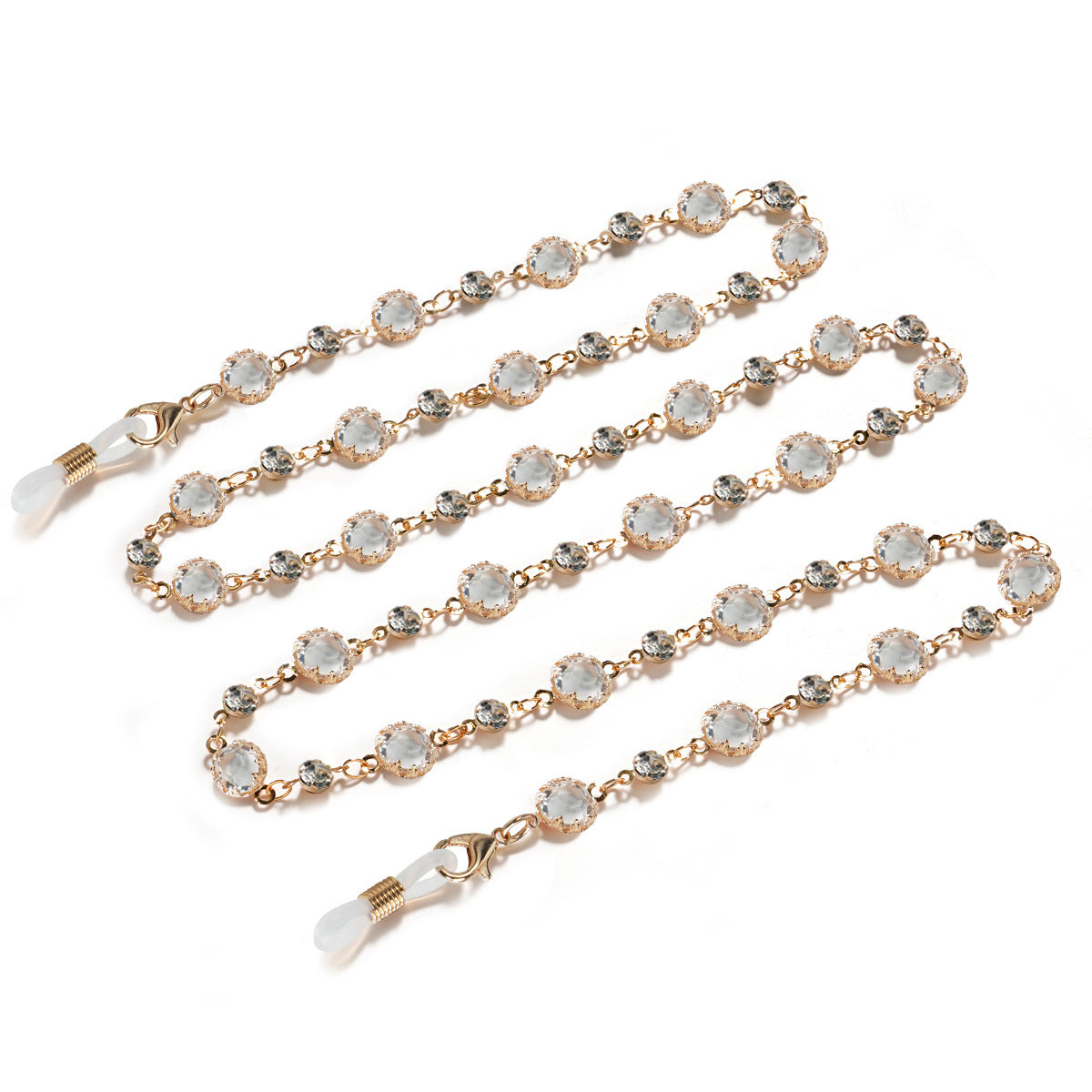 Elegante Edelstein-Brillen-Kette Brehn