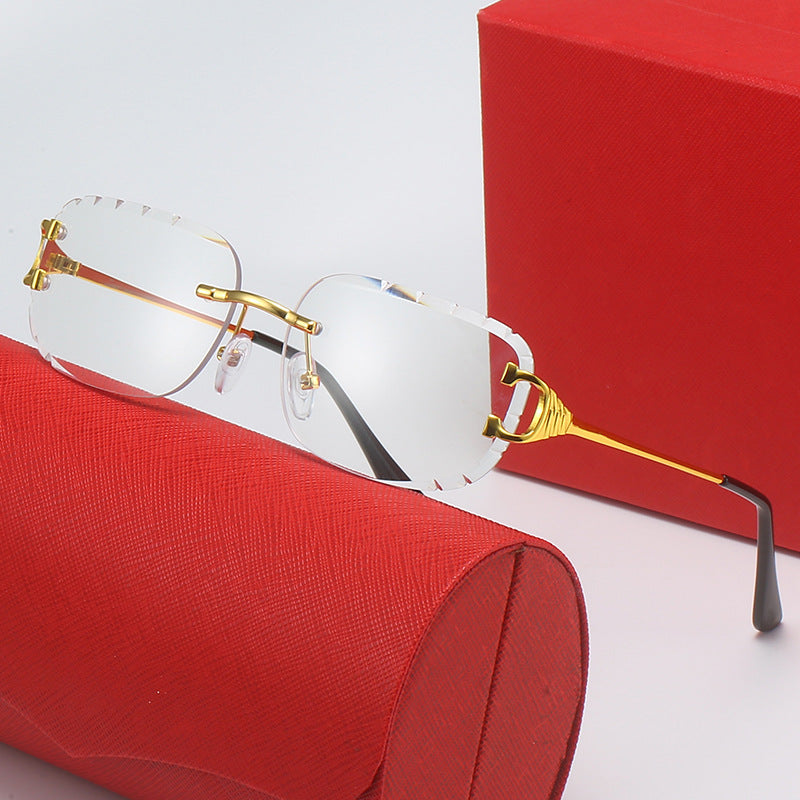 Damen Designer-Sonnenbrille mit einzigartig geformtem Rahmen und UV-Schutz Brehn