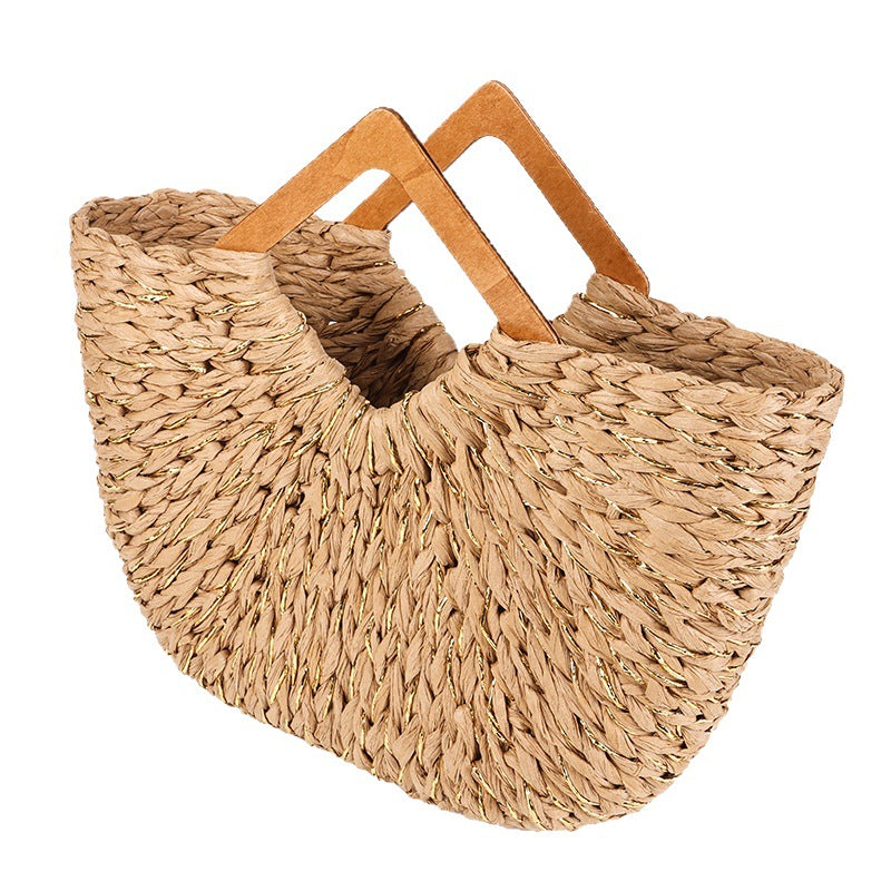 Damen Handtasche mit kunstvoller Flechtstruktur Brehn