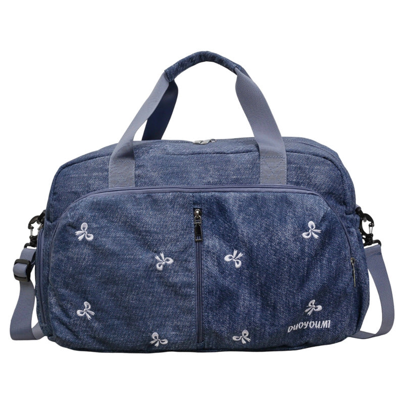Stylische bestickte Reisetasche