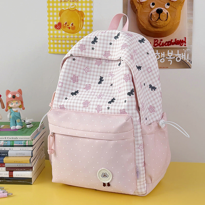 Mädchen Süßer Cartoon-Themen Schulrucksack