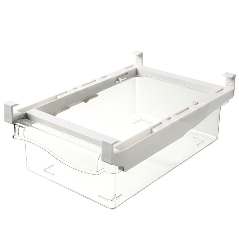Transparenter Kühlschrank-Ei-Schubladen-Organizer mit herausziehbarer Klappe und stapelbarem Design