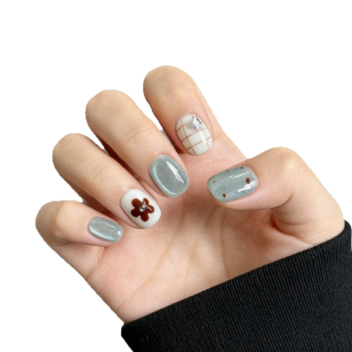 Künstlerisches Press-On Nail Art Set 1791773135