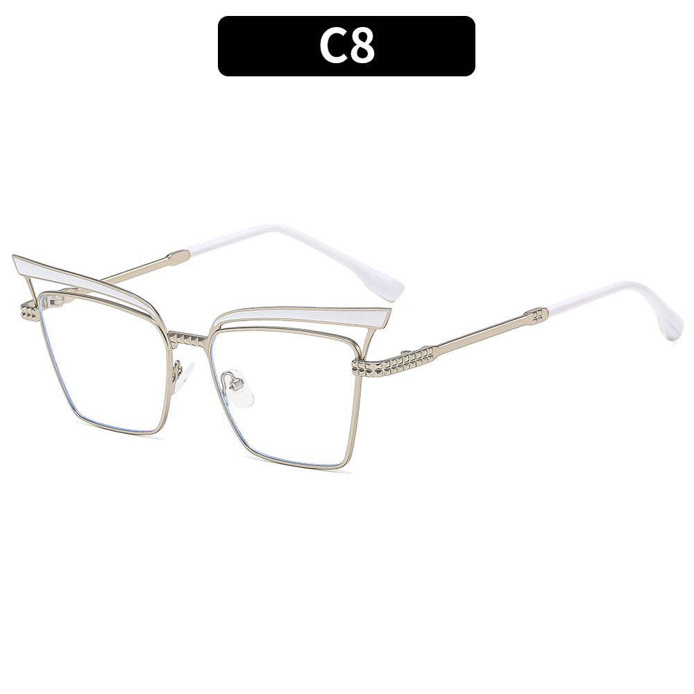 Luxe geometrische Schild Sonnenbrille