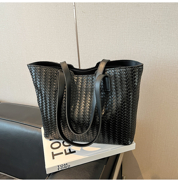 Gewebte Leder Schulter Tragetasche Brehn
