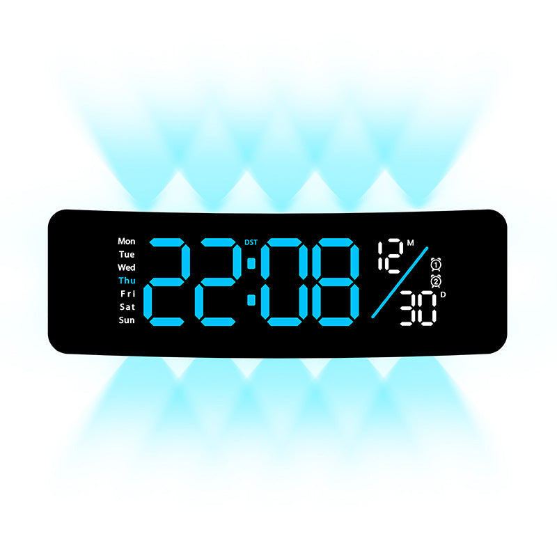 Digitaler Displaywecker mit Wochentagsanzeige und Temperatur Brehn