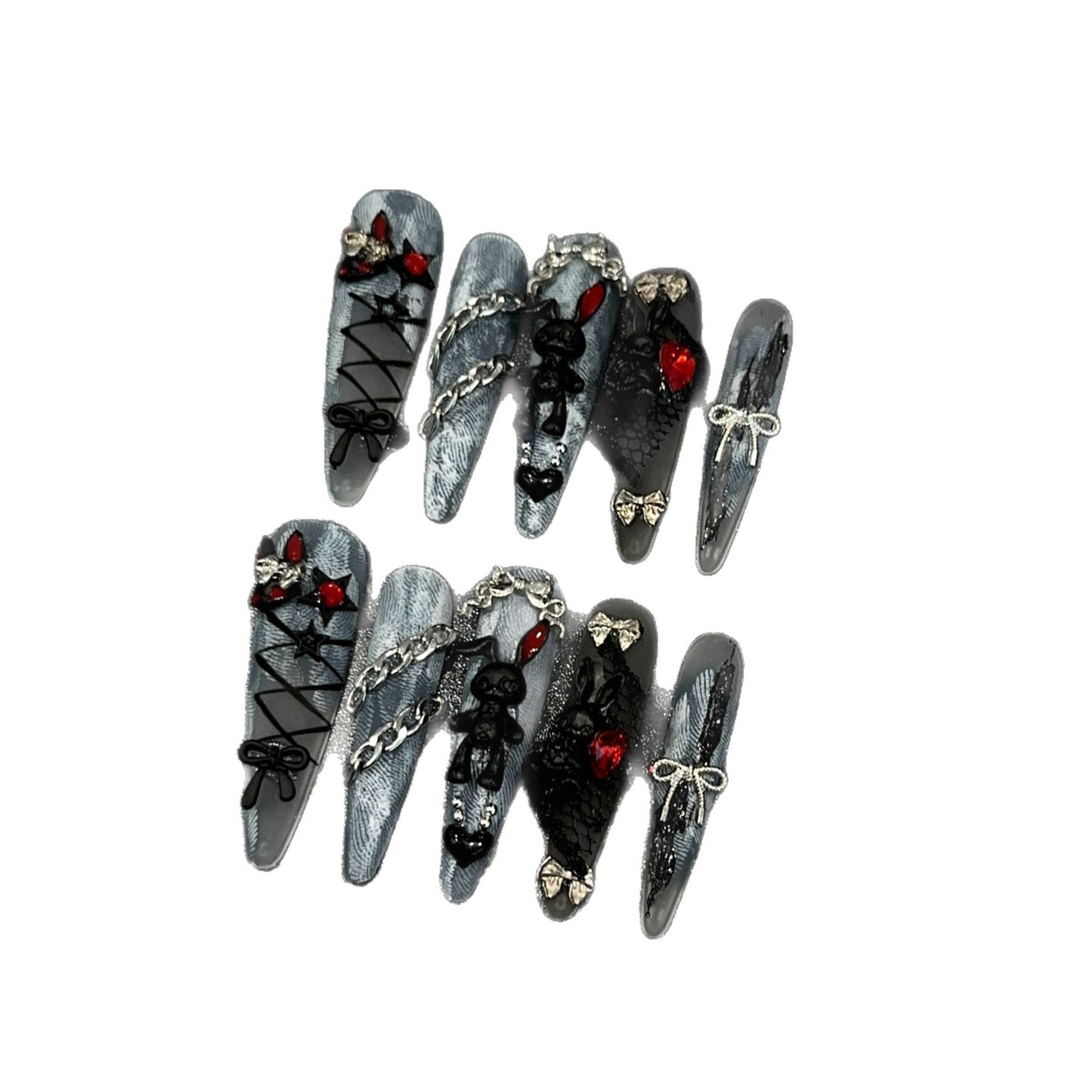Künstlerische Acryl-Nageldesigns