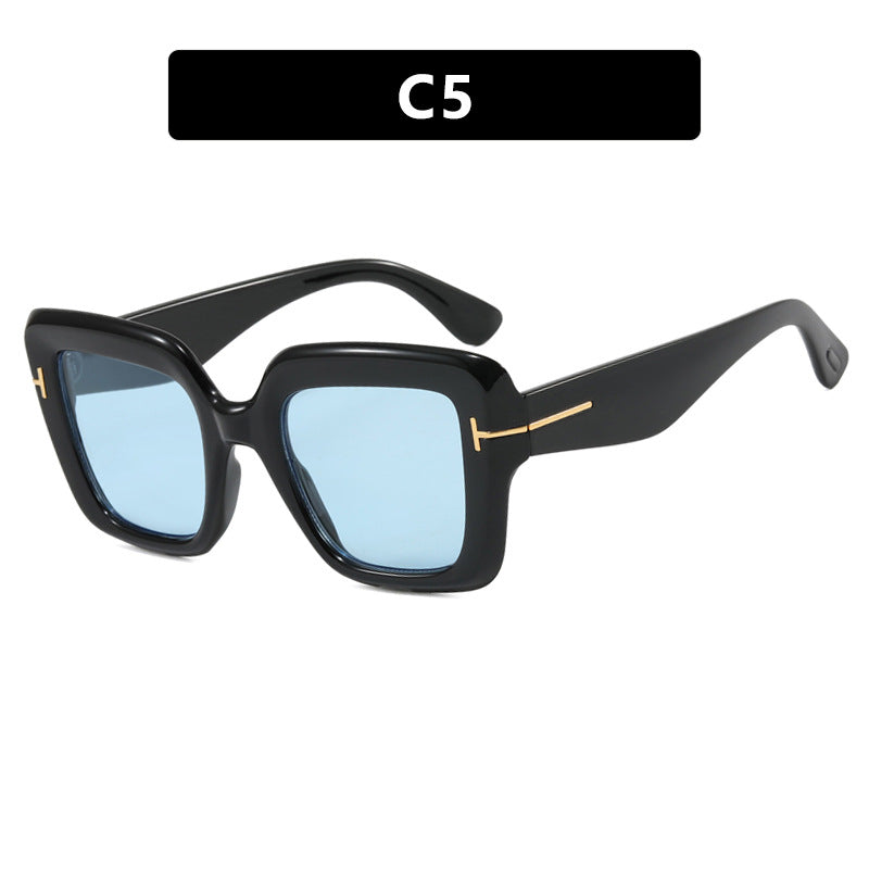 Damen quadratische Sonnenbrille mit komfortablem Kunststoffrahmen und UV-Schutz Brehn