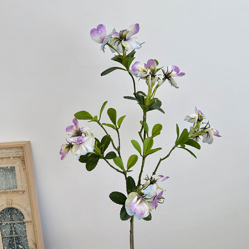 Künstlicher Blütenzweig mit lebhaften rosa Blüten Brehn