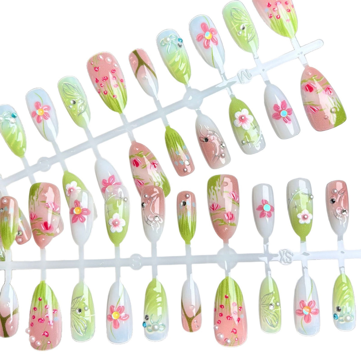 Künstlerisches Press-On Nail Art Set