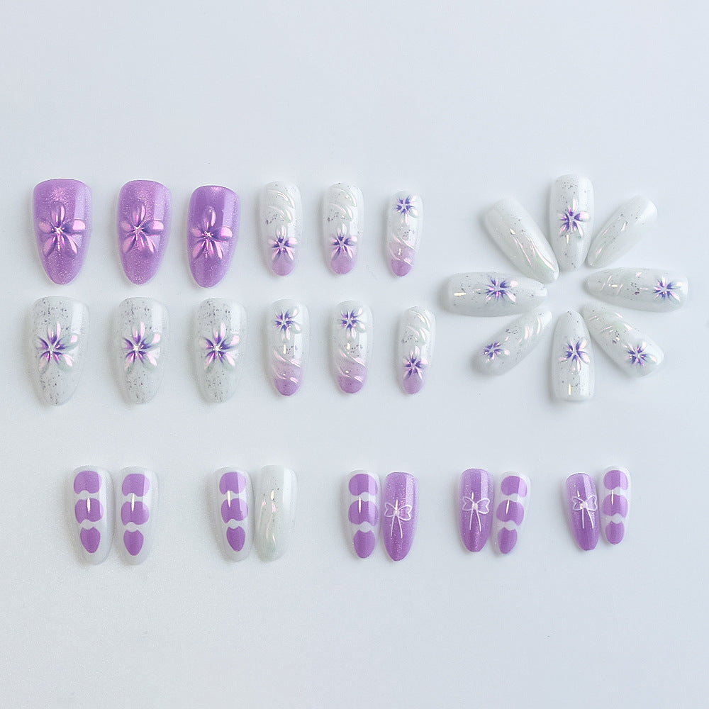 Dekorative Blumen Press-On Nagelkollektion Brehn